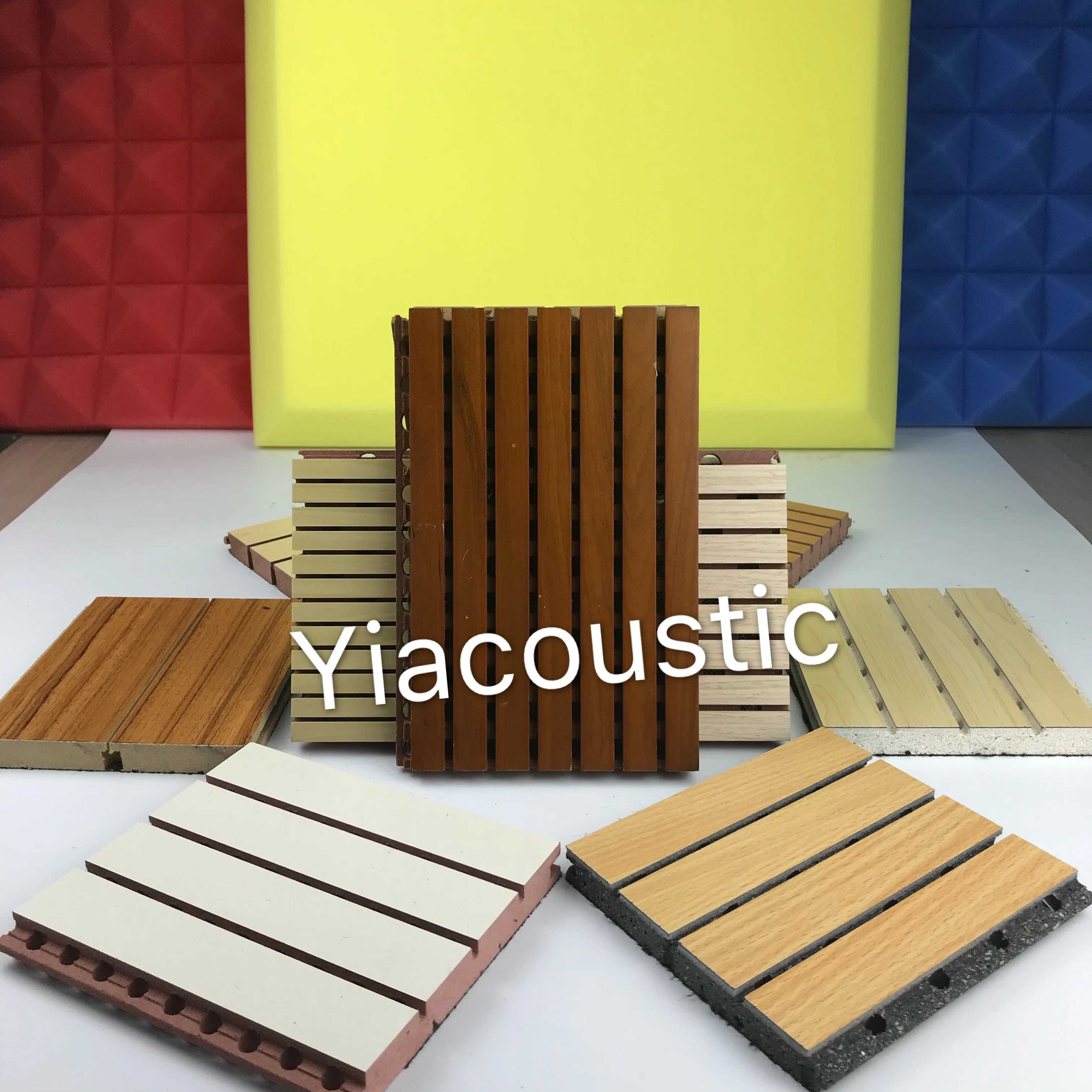 Wooden Grooved Acoustic Panel Soundproofing Wooden Acoustic Panel For