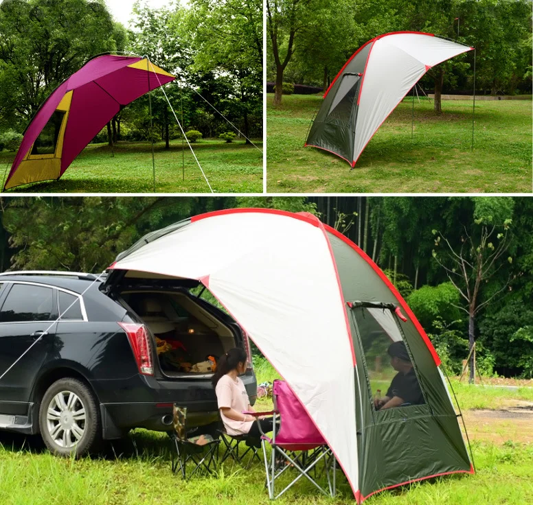 High Quality Waterproof Camping Rain Shelter Sunshade Suv Car Rear Tent