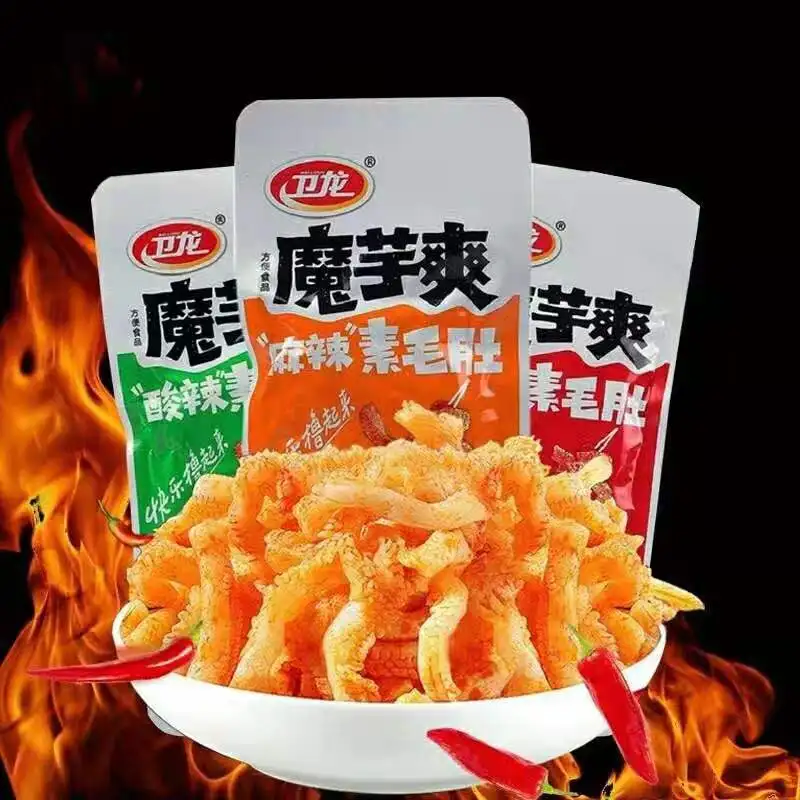 Wholesale Famous Chinese Weilong Snack Spicy Cheap Strip Gluten Snack