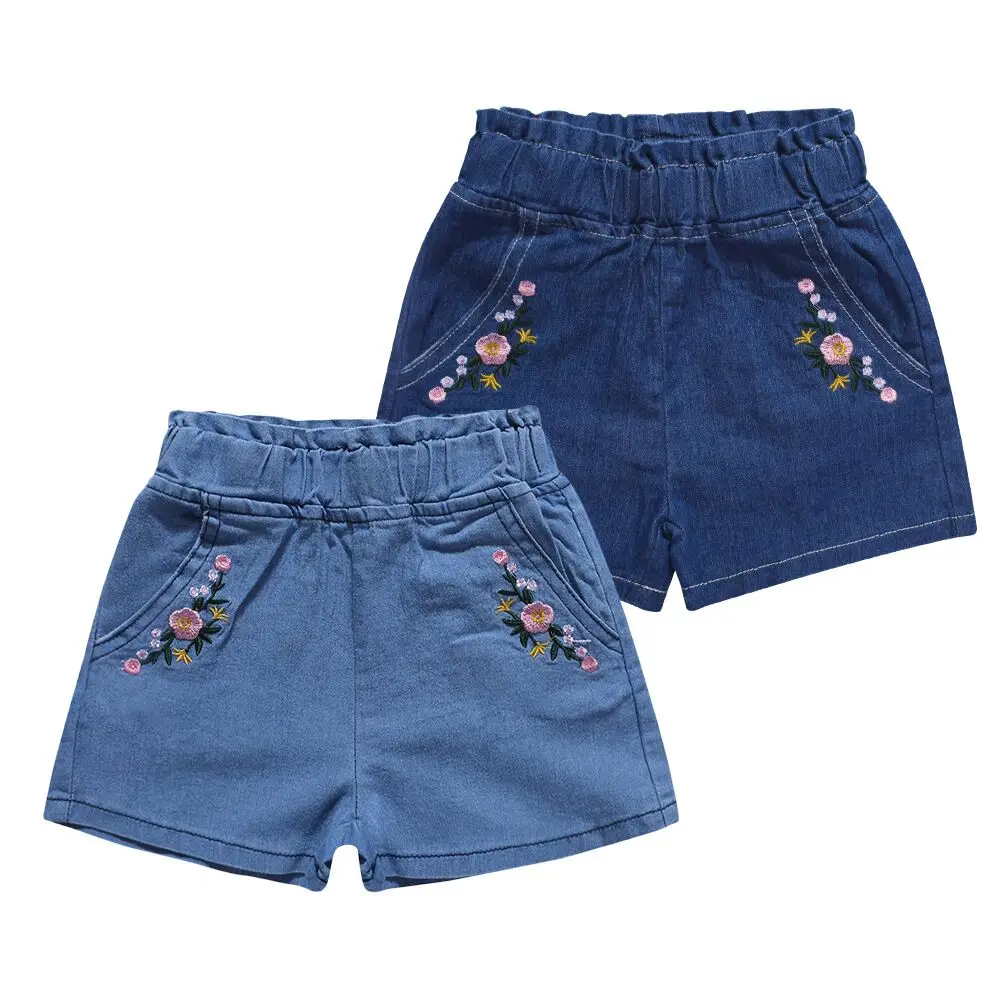Girls' Cotton Shorts Summer 2020 New Children's Washed Jeans Outer Wear ...