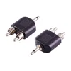3.5mm Stereo Male Jack Adapter to Two RCA Male Plug Audio Connector Adapter