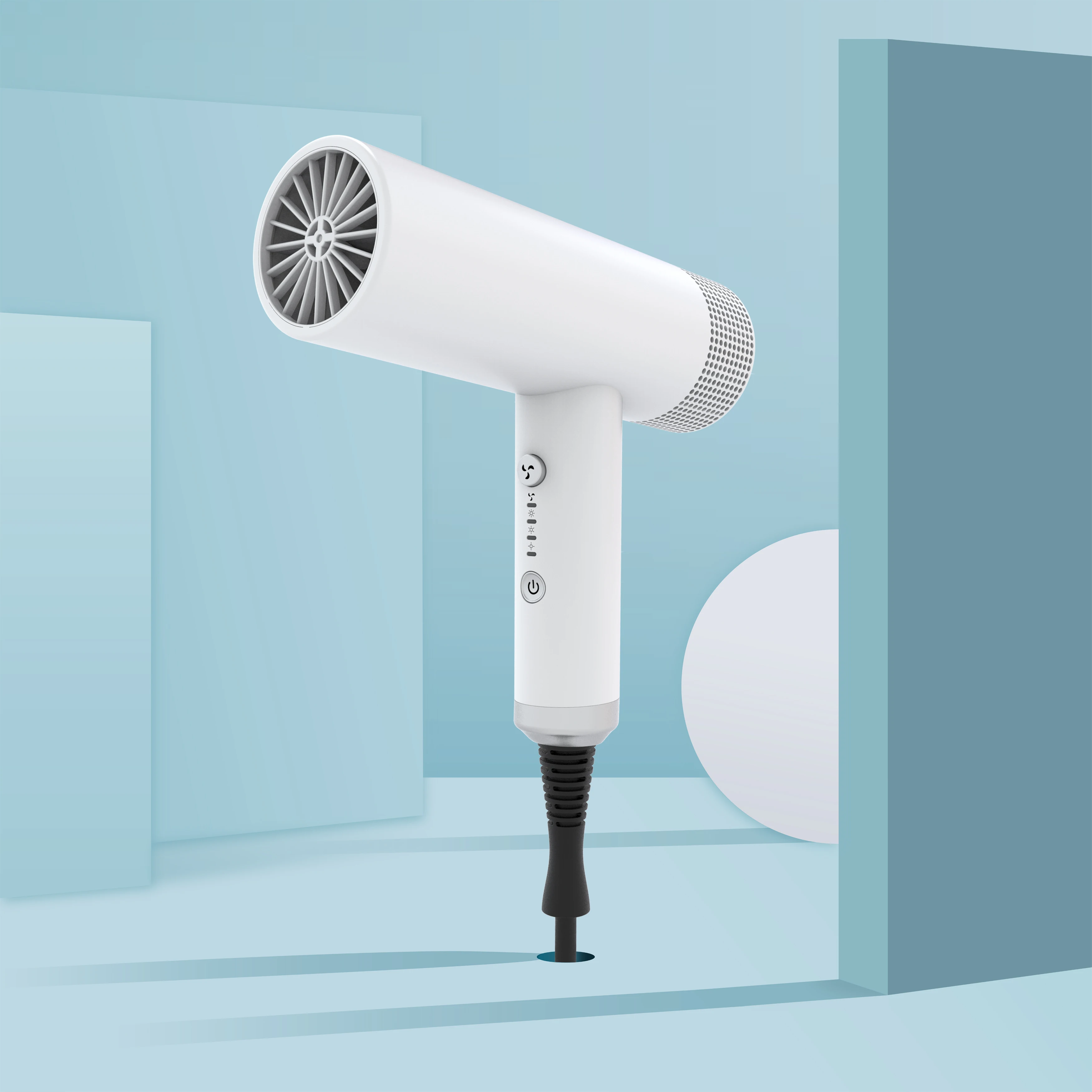 Super Air Volume High Performance Motor Hair Dryer With Detachable ...