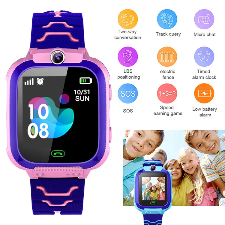 Amazon Hot Sale Q12 Smartwatch 2G Child Anti-Lost SOS Call GSM LBS Location Kids smart watch Q12