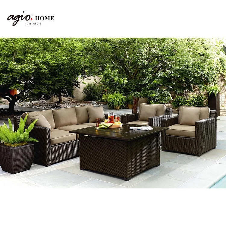 
Design Leisure Rattan Outdoor Furniture Garden Sofa Set 
