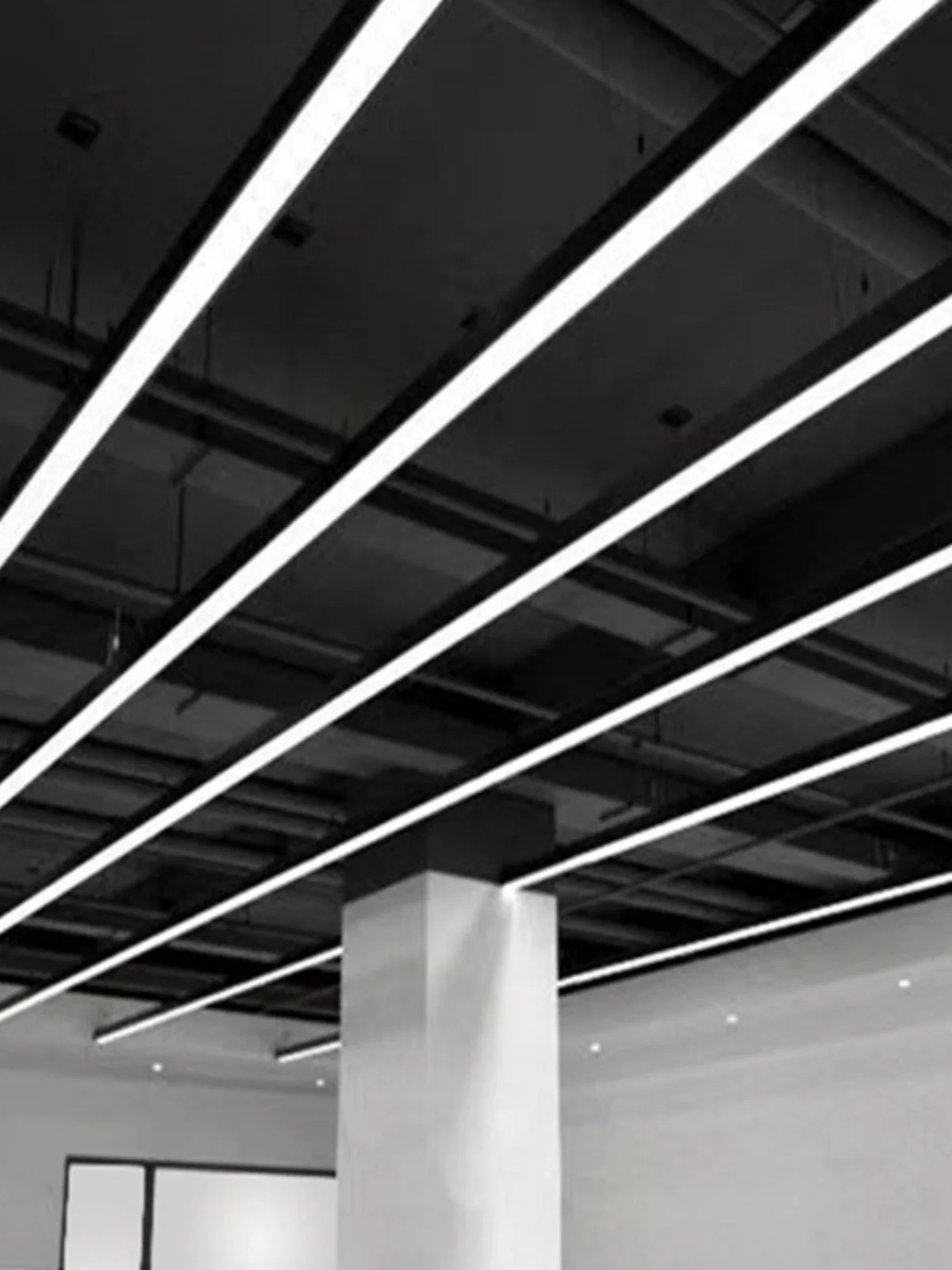 product for ul ce dlc certificated super bright 20w 40w 80w led aluminum linear light pendant for office shop school gym-3