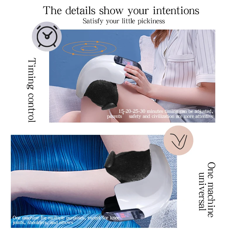 Knee Massager Far Infrared Heat Therapy Vibration Massage Knee Joint Care Tool Elbow Support Brace Wrap Belt Massager