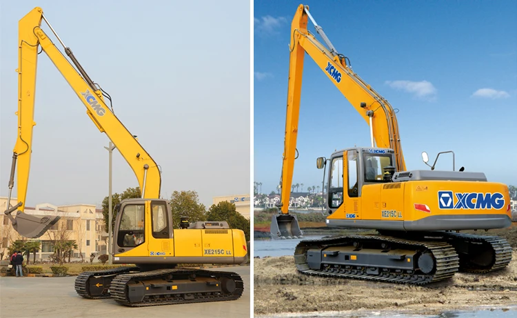 xcmg xe215cll crawler excavator 21 ton long reach amphibious