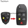 Hot sales 5 button flip remote key replace shell smart car locksmith for VOLVO XC70 S40
