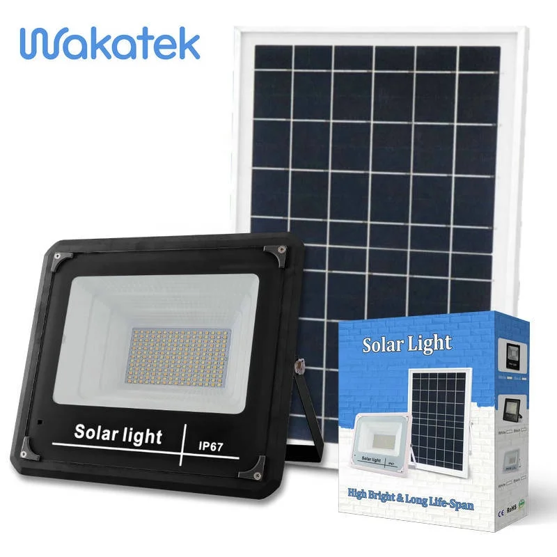 Wakatek lamp solar light outdoor 300w led flood light