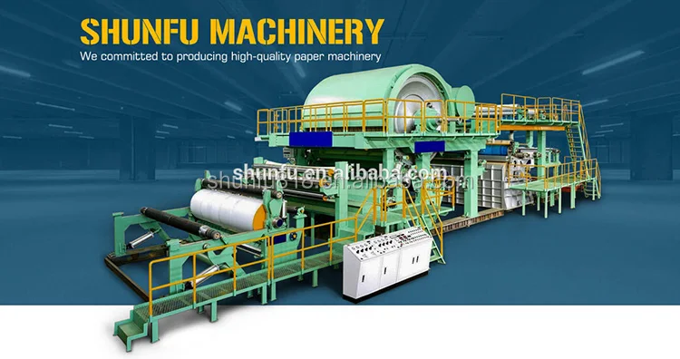 Jumbo roll Size Paper Product Making Machinery Paper Recycling Small Scale Plant