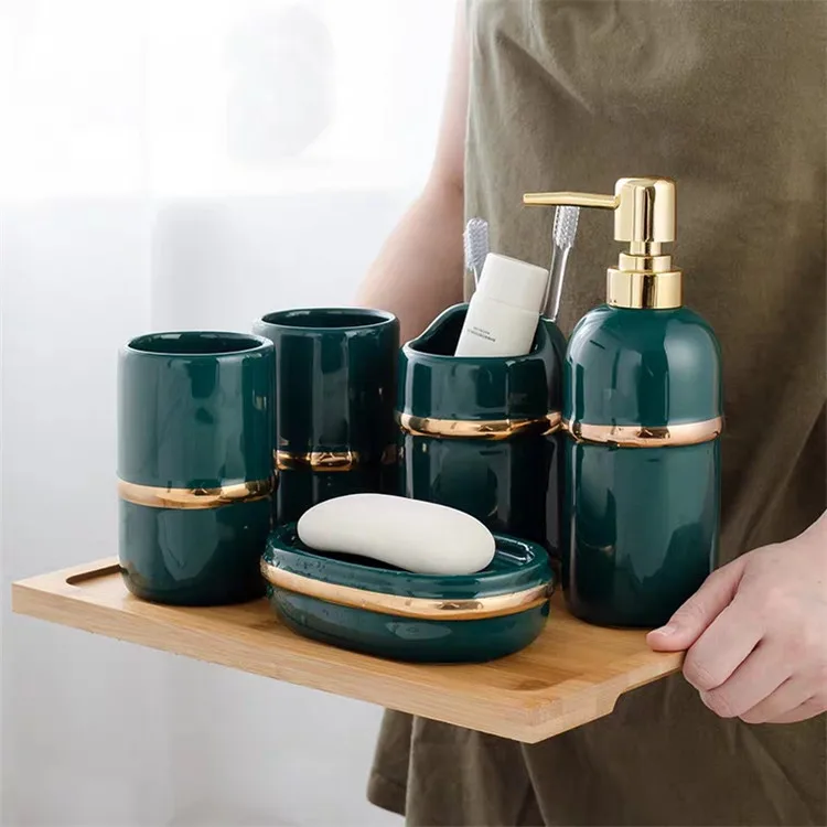 Home Goods Royal Custom Made Italy Bathroom Accessories With Wooden Tray Buy Bathroom Accessories Italy Bathroom Accessories Royal Home Goods Bathroom Set Product On Alibaba Com