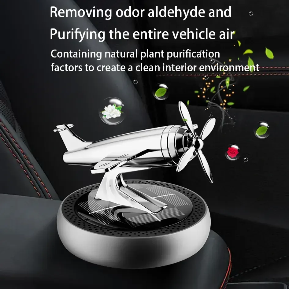 Helicopter Design Dashboard Solar Power Energy Car Air Freshener Car ...