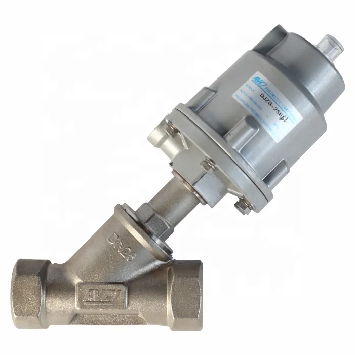 Stainless Steel Pneumatic Flange Angle Seat Valve For Eps Machine