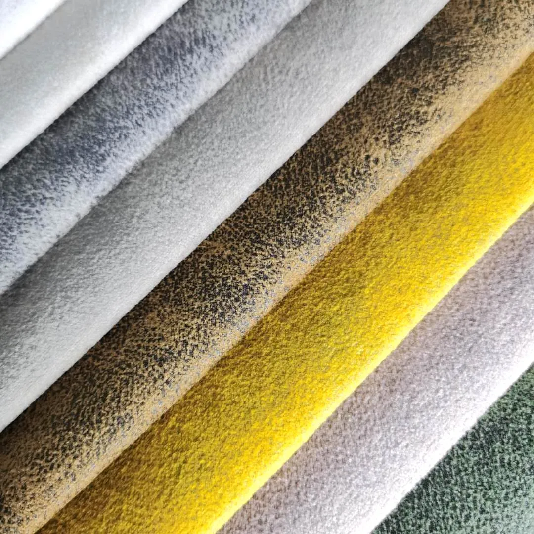 bronzing textile material fabric100% polyester green velvet