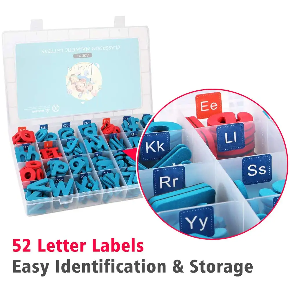 Foam Magnetic Letters,Magnetic Alphabet Letters Board With Storage Box ...