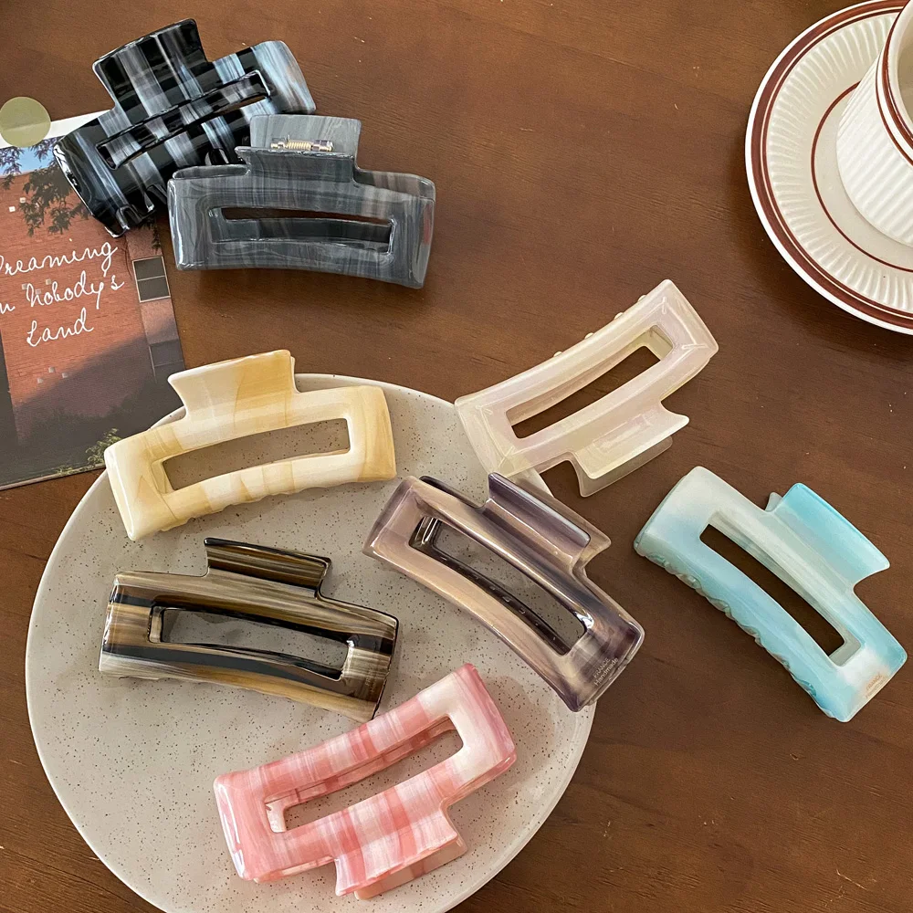 Elegant Acetate Big Large Unique Claw Clips 2023 Customized Claw Clips