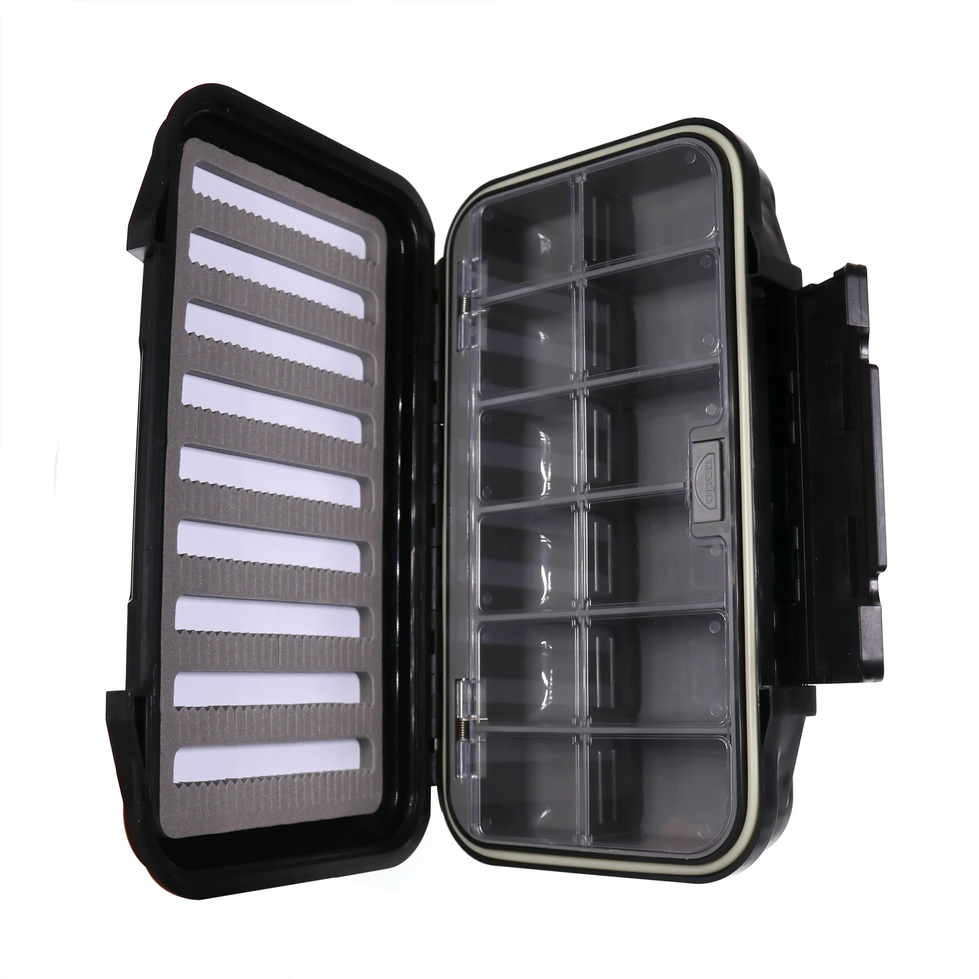 Double Side Waterproof Plastic Fly Fishing Box Storage Box Lure Storage