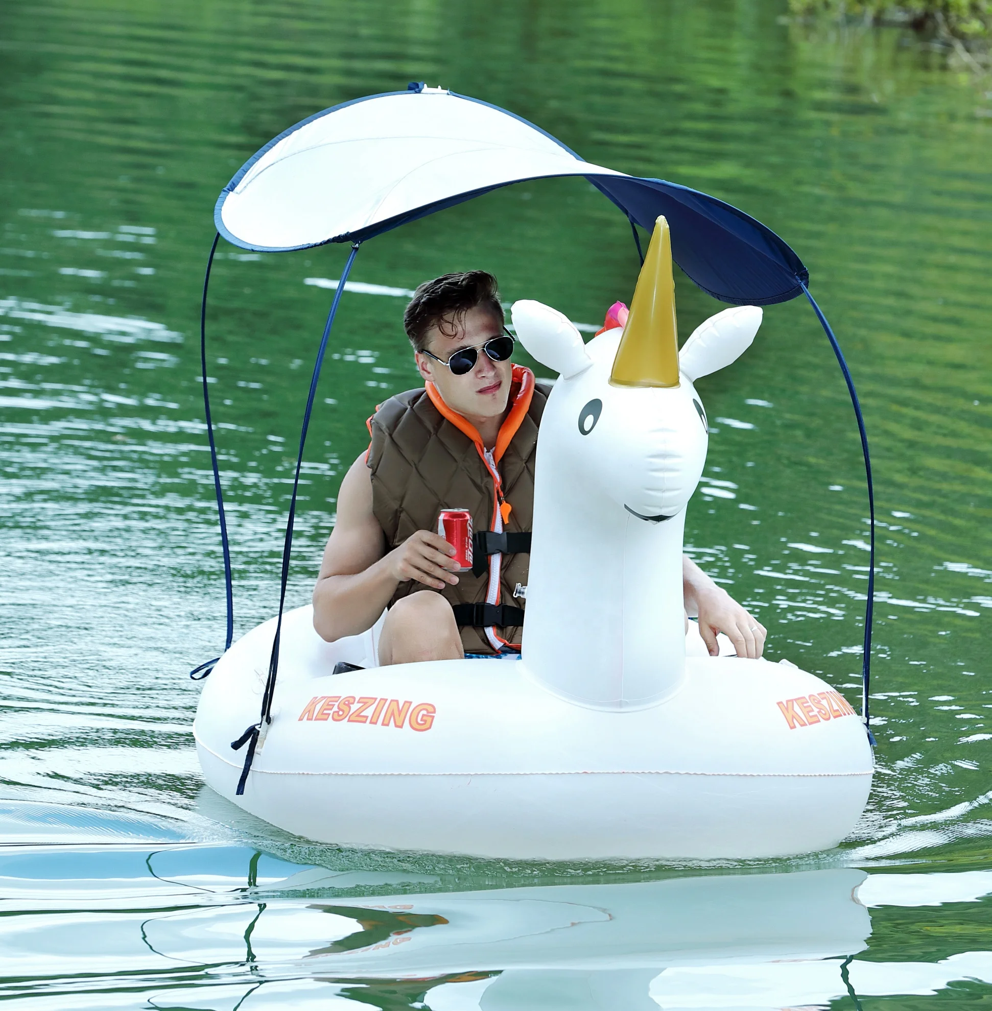 motorized inflatable pool lounger