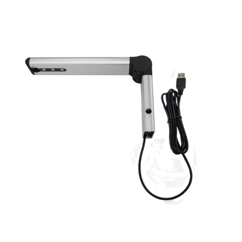 De alta velocidad USB 8,0 MP A3 A4 OEM Mini portátil Webcam Oficina enseñanza LED OCR de grabación para computadora pequeña de pie escáner