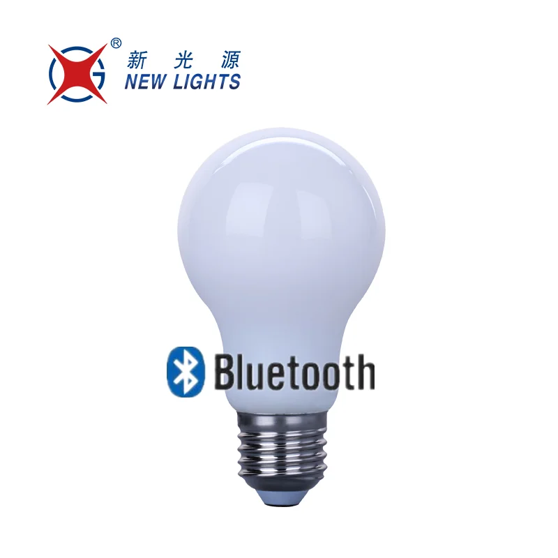 Flicker free CCT control and dimming E27 A60 4W Bluetooth control led filament bulb