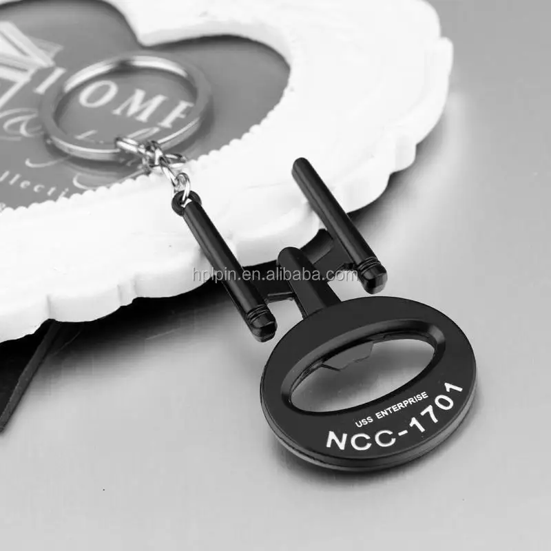 Star Trek Bottle Opener Keychains Keyring Metal Alloy Silver Keychain