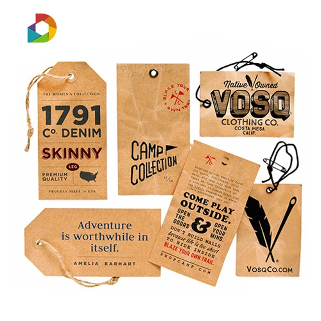 Download Fsc Recycled Paper Thin Kraft Paper Hang Tag Custom Logo Jeans Price Tag/clothing Labels - Buy ...