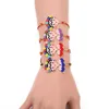 Women's bracelet charm jewelery cute face friendship bracelets wrap red thread string bracelet wrist band
