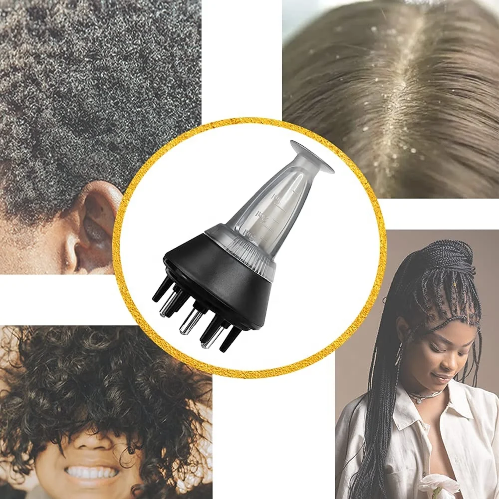 Small Hair Oil Applicator Scalp Hair Root Comb For Liquid Scalp