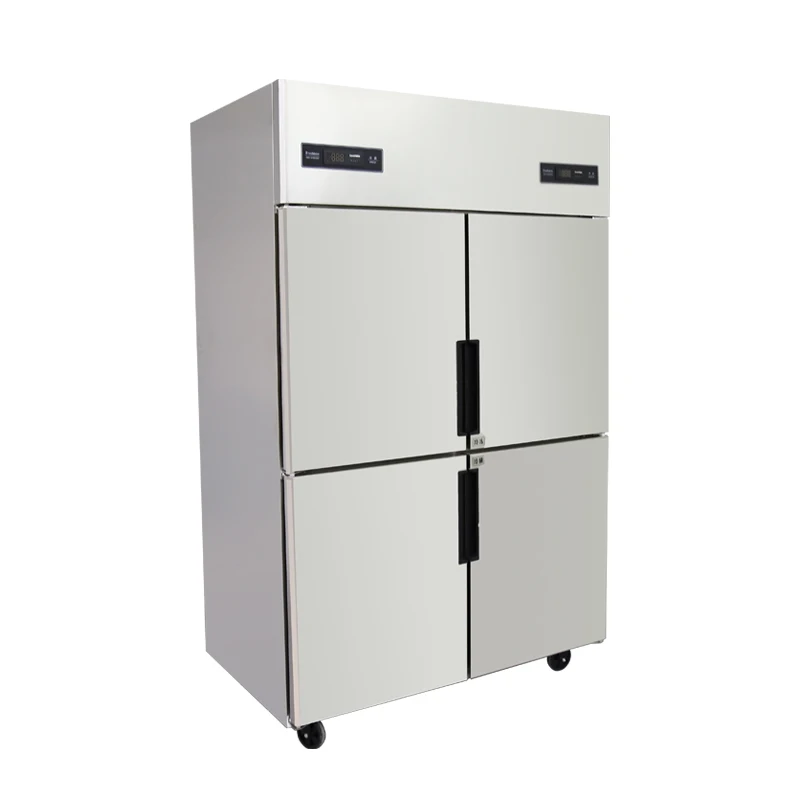 Cheap Business Super Double Temperature Upright Fourdoor Refrigerator