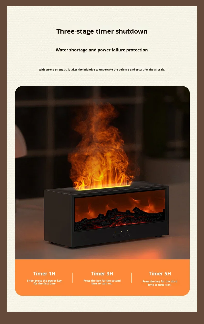 3D simulated fireplace aroma diffuser