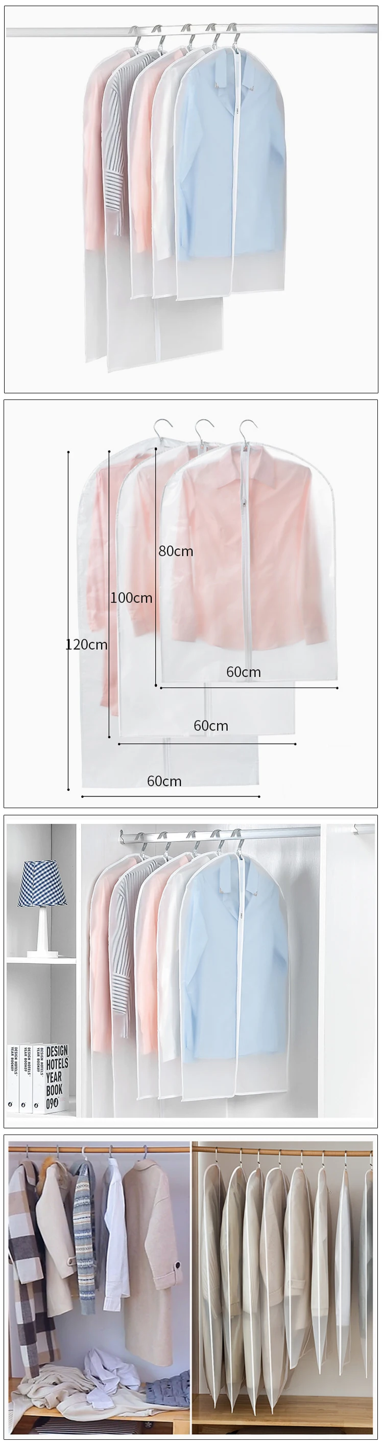 Wholesale Plastic Cover For Dress Wedding Dress Gown Garment Bags