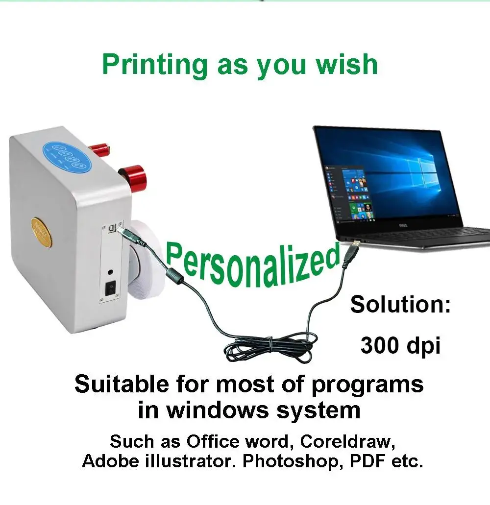 personalized ribbon printer machine