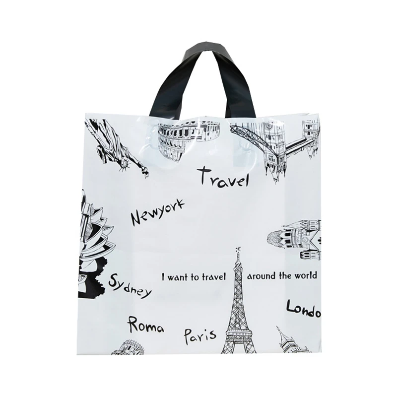 Plastic bag with handle