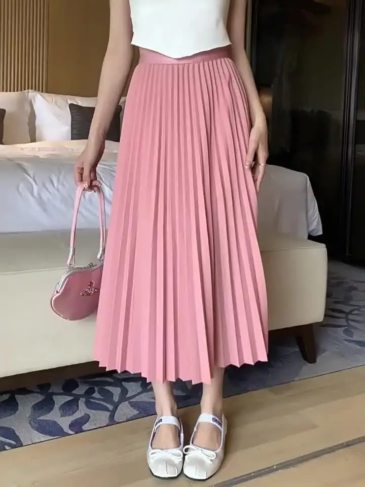 Shop Our Elegant Women's Korean Style Solid Color Skirts