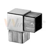 Factory Wholesale 90 degree two ways Stainless Steel handrail corner elbow pipe fittings square tube connector joint