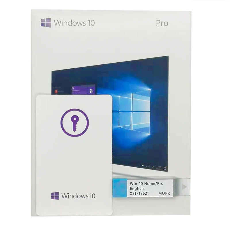 Ключ 32 или 64 Microsoft Windows 10 Pro сдержанный системный строитель с мульти- USB пакета коробки розницы языка
