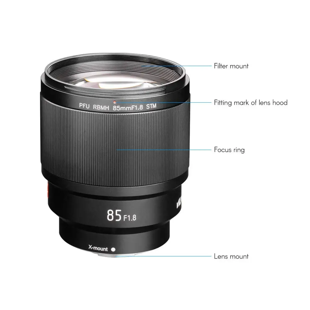 slikken Hou op Matig Viltrox 85mm F1.8 Stm Fuji X Mount Af Auto Focus Standard Prime Lens  Portrait Lens For Fujifilm X-h1 X-t3 Xt2 X-t20 X-pro2 X-t30 - Buy Lens For  Fuji X,Auto Focus Lens For