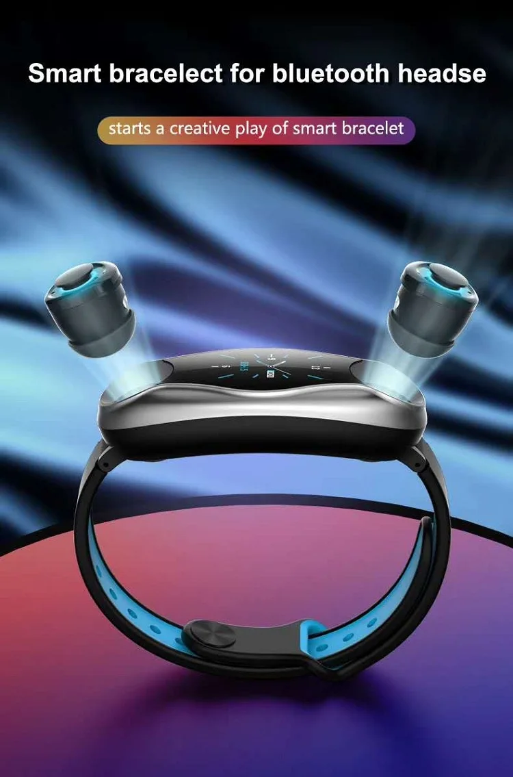 GOGU Fitness Watch Headset 2 In 1 Smart Bracelet Headphone Smartwatch Sports Earbuds I12 I7s I9s For Mobile Phone - ANKUX.COM