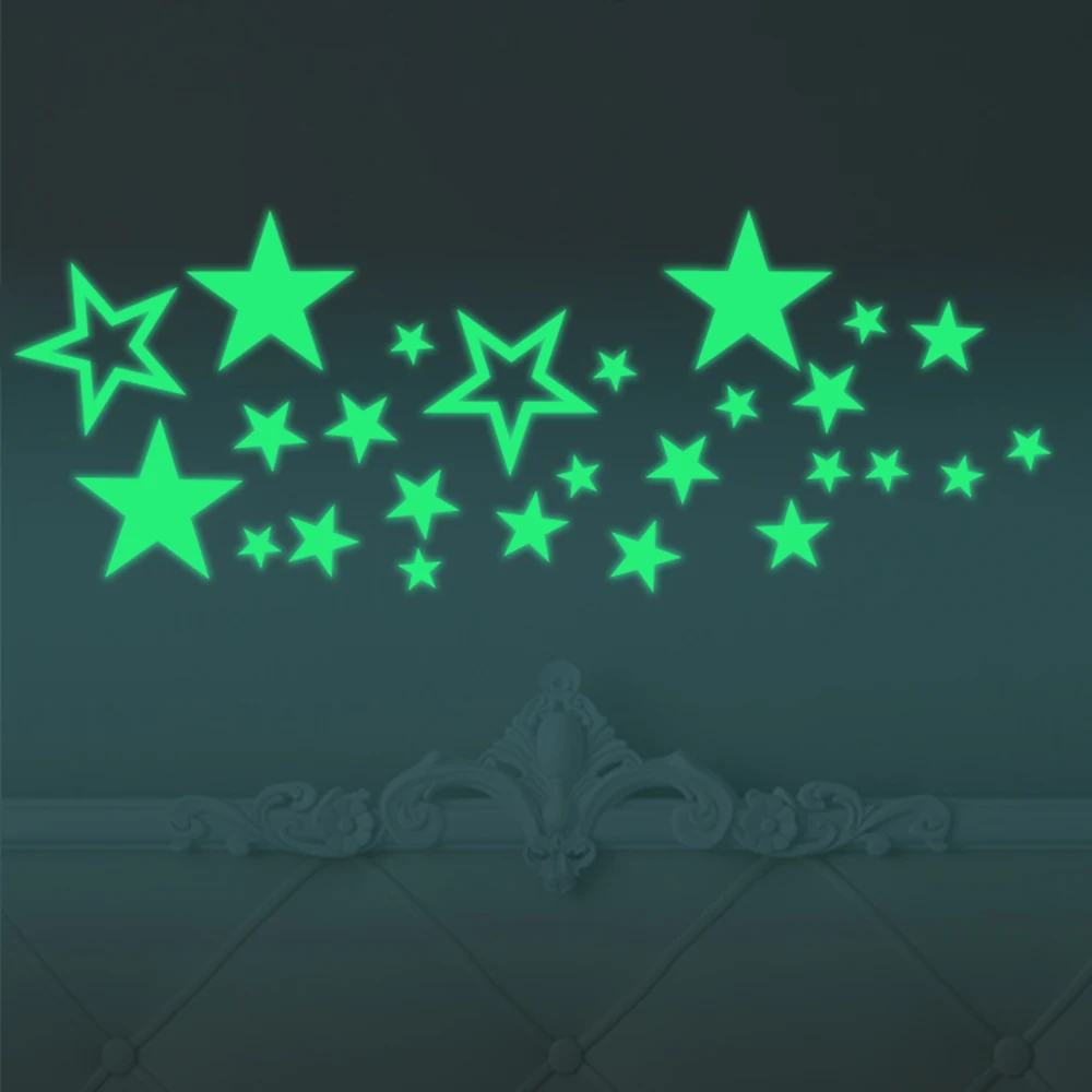 Funlife Glow In The Dark Stars Wall Stickers Luminous Stars Decals
