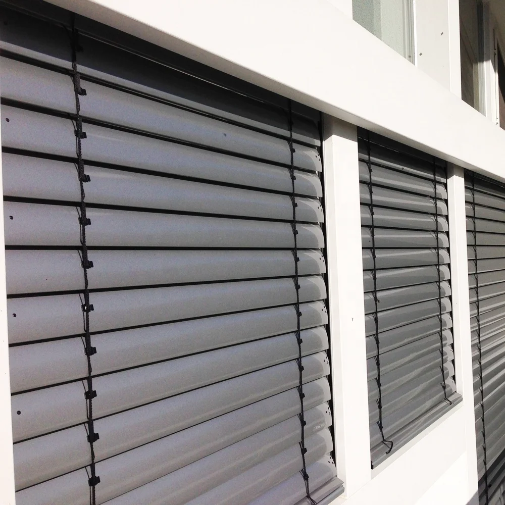 Blackout External Outdoor Aluminum Blinds With Side Track