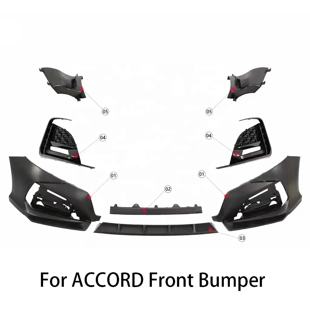 Front Bumper For 2018 Accord Yufer Style Car Bumper Fix For Honda