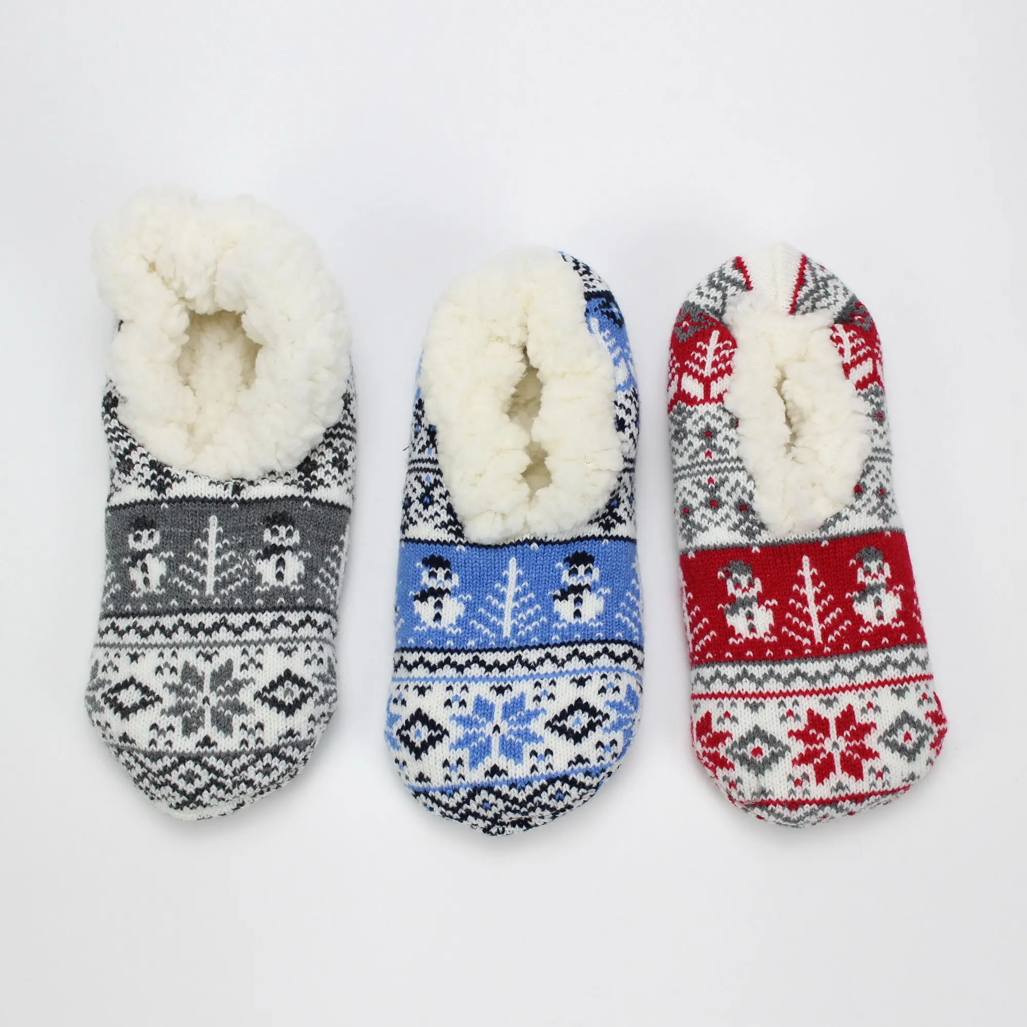 
Hot sale Christmas style multi colors soft warm lightweight flat indoor bedroom slipper women home slipper 