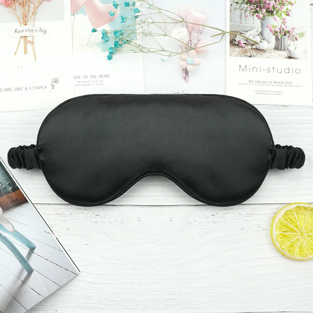 Private Label Silk Sleeping Eye Mask Travel Soft Sleep Eyemask Block