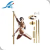 Professional Strip Folding Adjustable 45mm exercise pole gold color