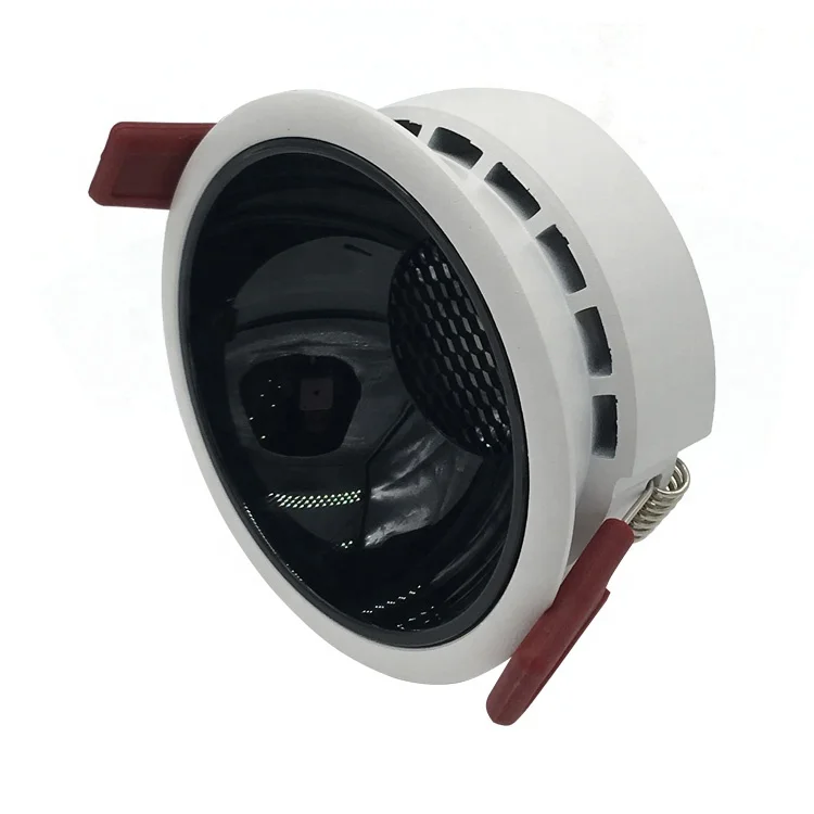 Original black white round recessed aluminum ip65 cob waterproof 7w 12w 20w 240v housing led downlight dimmable