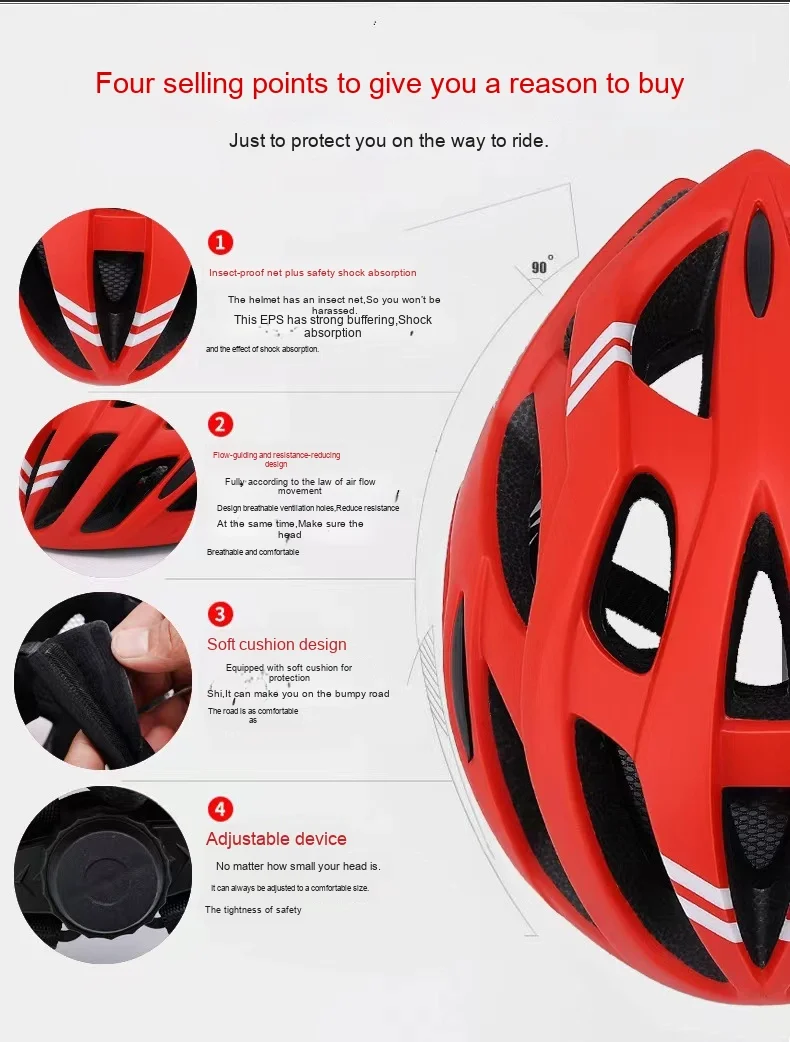 product mens dual sport foldable face pattern bicycle helmet safety equipment for road mountain biking  skateboarding-4