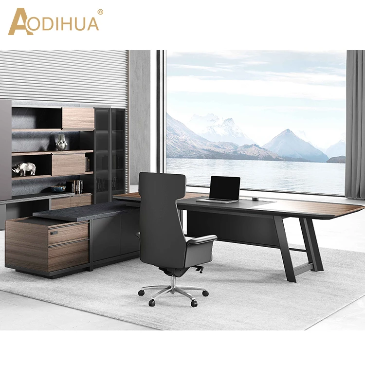 Office Furniture Desk With Locking Drawer Executive Standard Desk