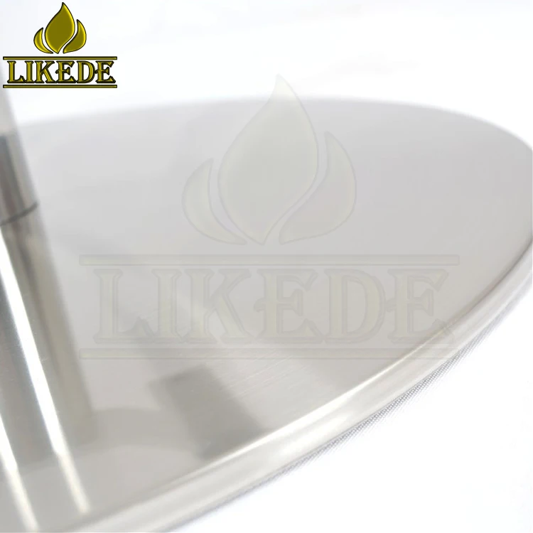 Revolving Chair Leg in Brushed Stainless Steel Round Arm Furniture Legs