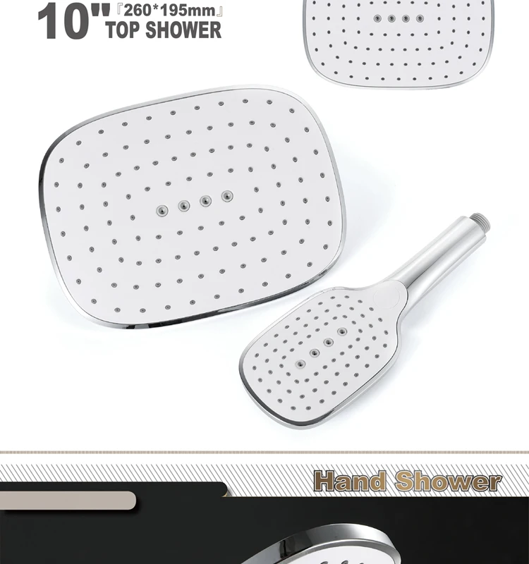 HIDEEP shower accessories shower room ABS chrome bathroom hand-held multi-function shower head
