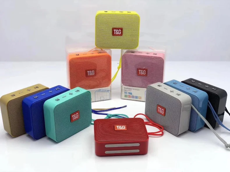 Mini Bluetooth Speakers Newest Hot Sell TG166 Outdoor Portable Wireless Speaker handsfree Support FM Radio TF Card AUX High - ANKUX.COM